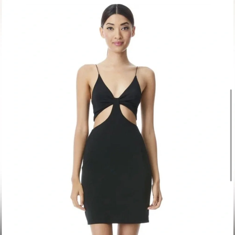 Alice + Olivia Havana Cutout Black Mini Dress - Picture 4 of 6